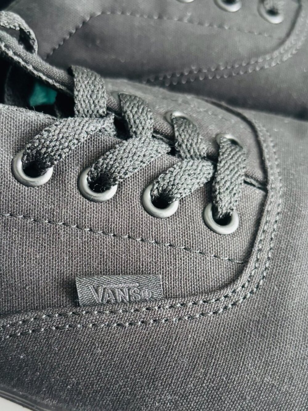Vans Authentic ComfyCush Black Canvas Sneakers Men's Size 12 Skate Casual Shoes - Picture 3 of 16
